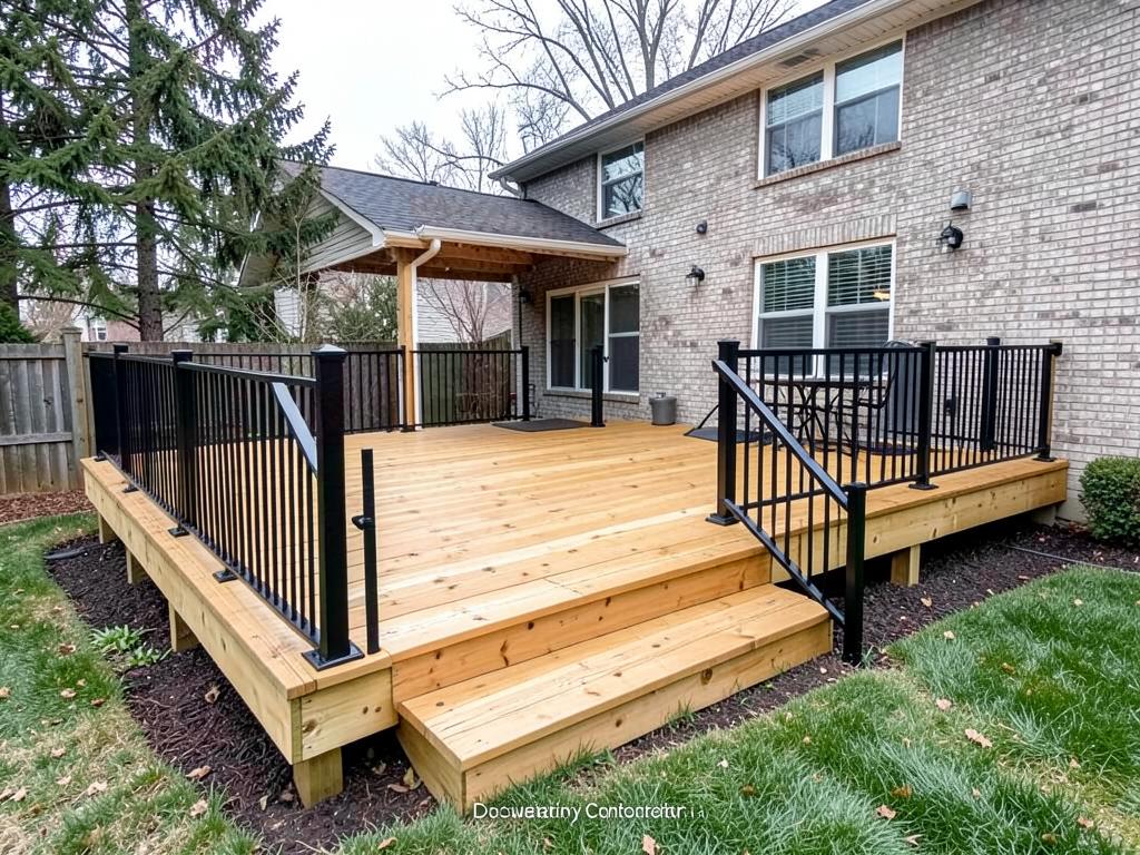 Backyard deck rebuild — after
