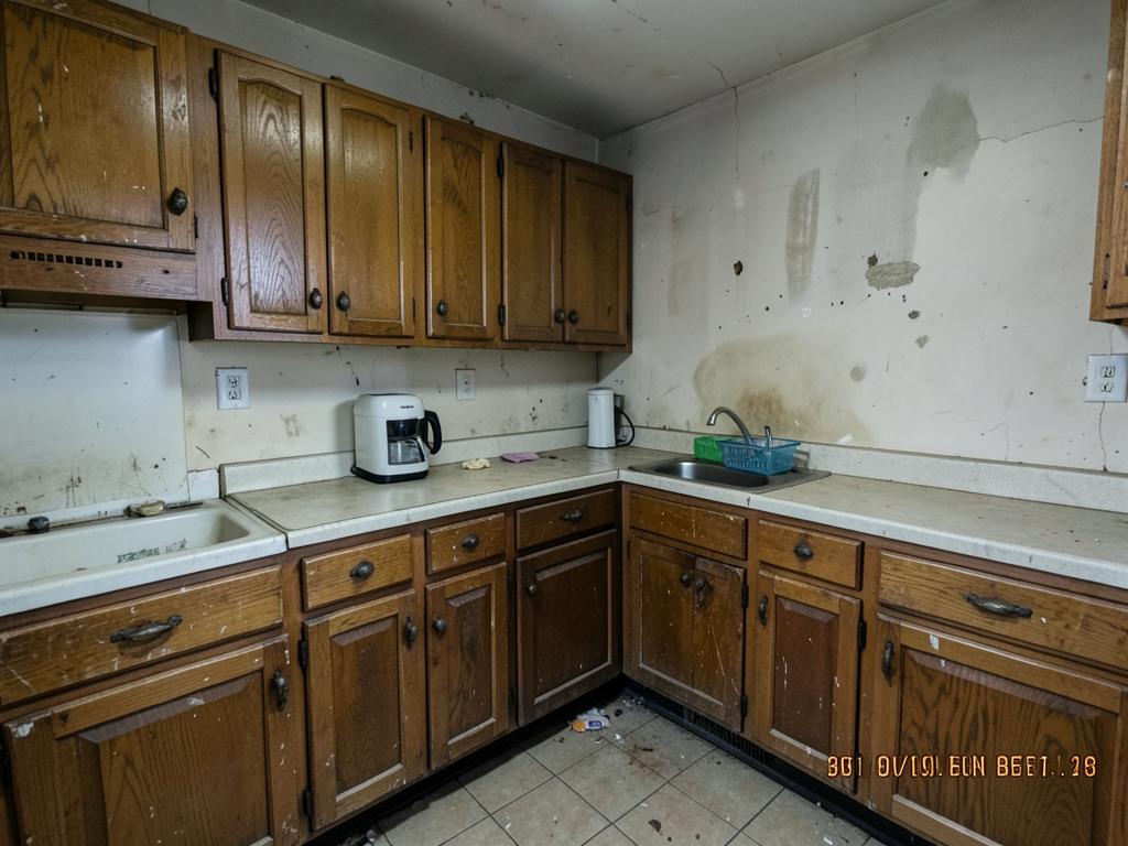 Dated kitchen before remodeling