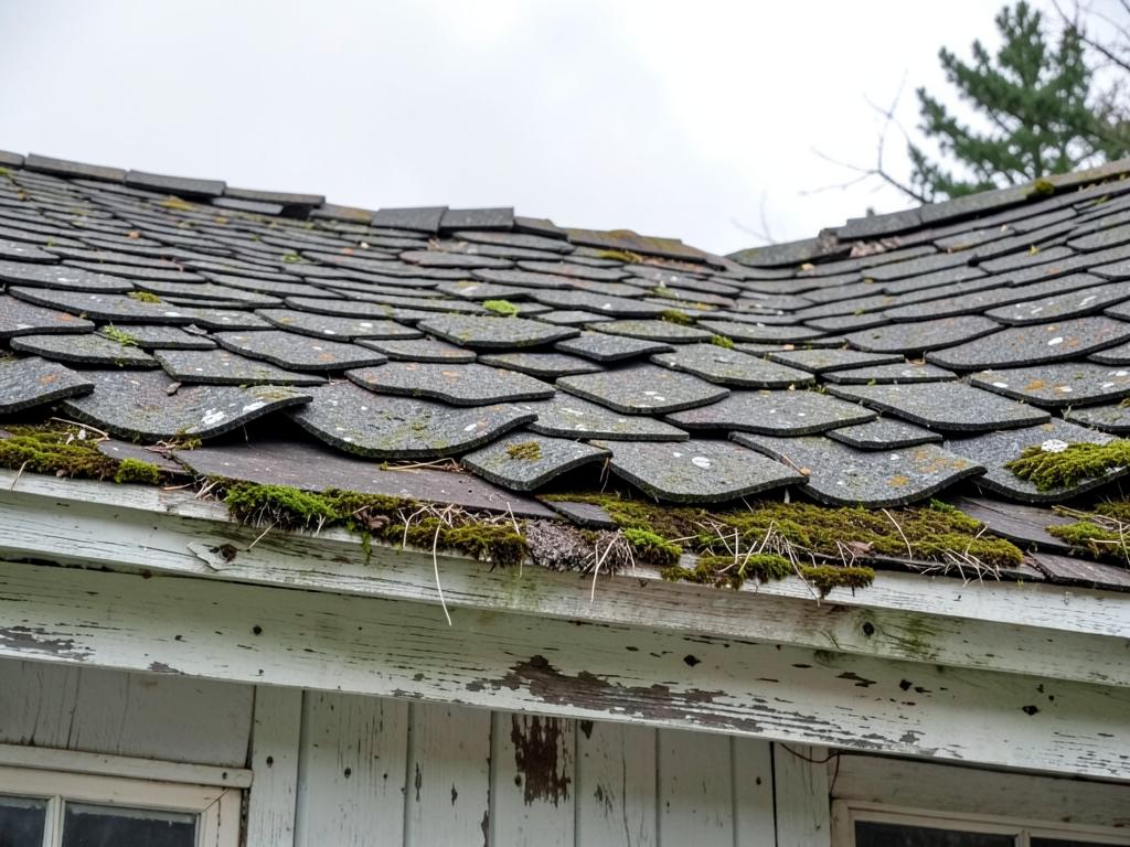 Full roof tear-off & replacement — before